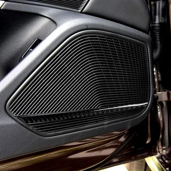 Mutips Portiera difuzor Capacul Jos Panoul Difuzor Benzi Tapiterie din Fibra de Carbon Autocolante de Interior Pentru Audi A4 A4L B9 2017-2019