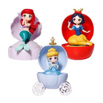 Disney Princess Acțiune Figura Jucarii Minge Alba ca Zapada Cenusareasa Ariel PVC Decor Papusi Răsucite Ou Jucărie Fete Cadouri de Craciun