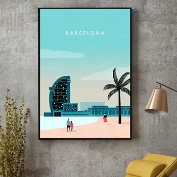 Barcelona Panza De Călătorie Printuri Acasa Arta De Perete Decor Pictura