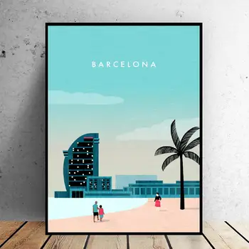 Barcelona Panza De Călătorie Printuri Acasa Arta De Perete Decor Pictura