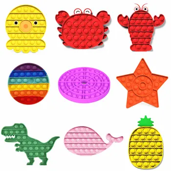 Curcubeu de Relief de Stres Jucării Curcubeu Pop-L Frământa Jucarie Bubble Senzoriale Anti-stres, Jucarii si Cadouri Pentru Copii