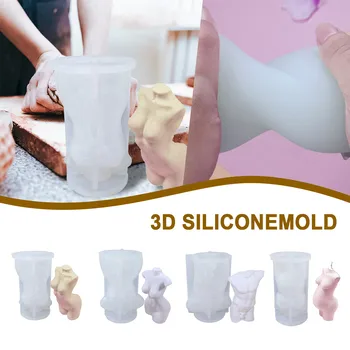 Silicon Lumânare Matrite DIY Corpul Uman Rășină Mucegai 3D de sex Masculin de sex Feminin Lumânare Mucegai Ambarcațiunile de a Face Decoratiuni Interioare Ornamente #BL5