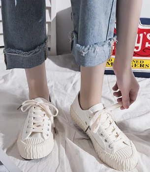 2019 Moda Pantofi de Panza pentru Femei Roz Vulcanizat Adidași Respirabil Plat Casual Pantofi Albi Femeie Primăvara și Toamna Pantofi D3-28