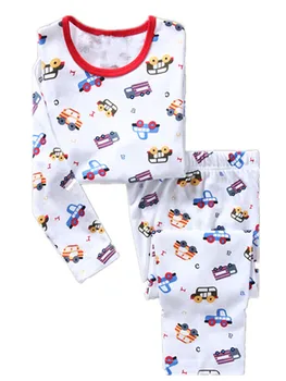 De vânzare cu amănuntul de Rață Băieți, Pijamale, Costume din Bumbac pentru Copii Pijamale Băiatul T-Shirt + Pantaloni Seturi de Copii camasa de noapte, pijamale Copii Pijamale PIJAMALE