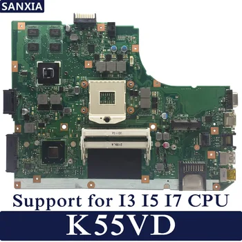 KEFU K55VD placa de baza pentru Laptop ASUS K55VD K55A A55VD F55VD K55V original, placa de baza Suport pentru CPU I7