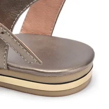 Femei Sandale din Piele Moale de Cauciuc Unic de Bază de Curea Cataramă Dimensiune 34-43 Femei Pantofi de Vara Boem Sandales Femmes