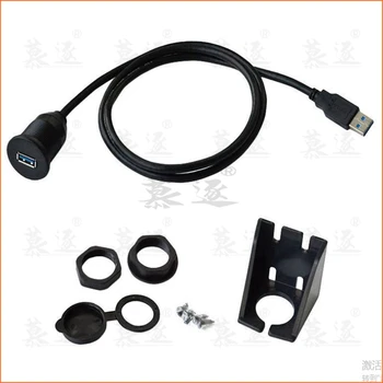 USB 3.0 pe Panoul Flush Mount Cablu de Extensie Cu Catarama pentru Mașină, Camion, Barca, Motocicleta tabloul de Bord 1M 3FT