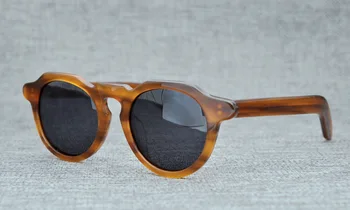 LKK de Mana UNISEX-a făcut Japonez vintage polarizat ochelari de soare ochelari de soare moda fata mica multilaterale ochelari de soare