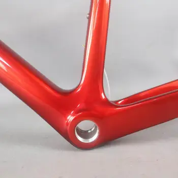 Cele mai noi Pietriș Bicicleta Pentru Toray Plin Fibra de Carbon Pietriș Cadru de Biciclete GR029 Bicicleta Metalic de culoare roșie