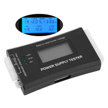 Calculatorul PC de Alimentare Tester Checker 20/24 pin SATA HDD ATX BTX Metru LCD Vânzare Fierbinte Picătură de Transport maritim