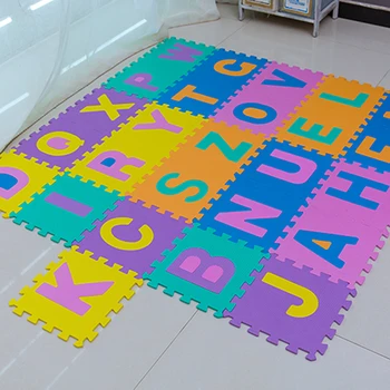 Spuma Alfabetul englez Număr Model Juca Anti-toamna Saltea Pentru Copii Puzzle Jucării Scrisoare Plin Covor Jucării 30*30cm