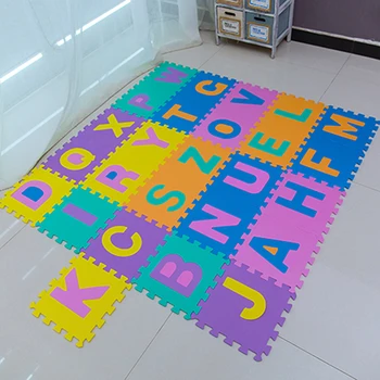 Spuma Alfabetul englez Număr Model Juca Anti-toamna Saltea Pentru Copii Puzzle Jucării Scrisoare Plin Covor Jucării 30*30cm