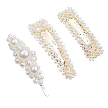 2019 Moda Elegant Geometrice Perle set Agrafe Vânzare Fierbinte Fete Femei Pălării Agrafe de Par Agrafe de par Accesorii de Par Benzi