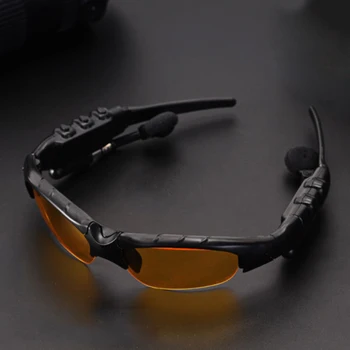 Bărbați în aer liber ochelari Bluetooth, ochelari de soare, căști fără fir sport ascultarea melodiilor hands-free Bluetooth wireless headset
