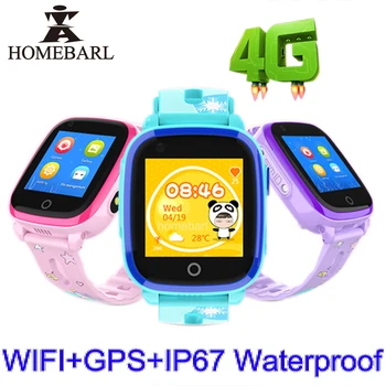 4G WIFI IP67 rezistent la apa DF33 GPS Copii Telefon Inteligent Ceas Drăguț SOS Tracker Localizare LBS Copii în Zona de Siguranță Anti-a Pierdut Monitor