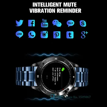 Din Oțel inoxidabil Ceas Inteligent Bărbați Smartwatch Electronice Inteligente Ceas Pentru Android IOS Fitness Tracker Sport Bluetooth Smart-ceas