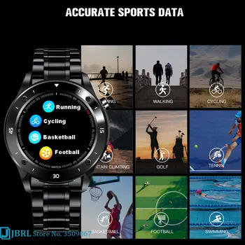 Din Oțel inoxidabil Ceas Inteligent Bărbați Smartwatch Electronice Inteligente Ceas Pentru Android IOS Fitness Tracker Sport Bluetooth Smart-ceas