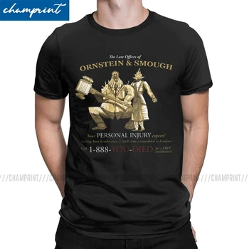 Legea Birouri De Ornstein & Smough T Camasa pentru Barbati Funny T-Shirt Dark Souls Joc Ai Murit Tricou Maneci Scurte Topuri 6XL