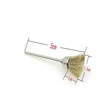 10buc 2.35 mm ax de 15mm Cupa Formă de Sârmă, Alamă, Lustruire Perie pentru Instrument Rotativ