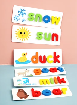 Copiii Scrisoare Alfabet Carduri De Învățare Set De 26 De Litere Engleză Card De Ortografie Copilul Preșcolar Devreme Cuvânt Jucării Trainsing Juguetes