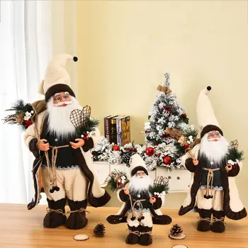 Nou Cadou de Anul Nou, Decoratiuni de Craciun 30cm Mos Craciun Papusa Fara rama, pictura in ulei de Pluș Moș Crăciun de Jucărie Ornamente de Crăciun