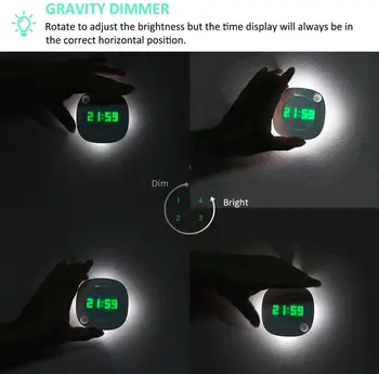 Senzor inteligent Ceas de Perete cu LED 2 Culori de Acasă de Noapte Ceas cu LED-uri pentru Toaletă de Acasă a CONDUS Corpul de Inducție Senzor de Noapte Lumina