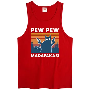 2020 moda Pew Pew Madafakas Tricou Noutate Amuzant Cat de Epocă Echipajul Gât pentru Bărbați bumbac vesta Amuzant Tricou femei Umor Cadou