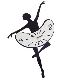 Balerina Dans Fata Acrilice Decorative Non-Bifarea Cuarț Ceas De Perete Pentru Casa Living Dormitor