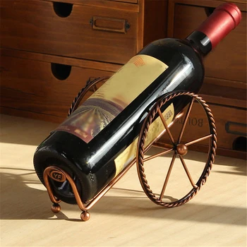 De vânzare la cald Retro Creative Living Cabinet de Vin Decor Vânzare Fierbinte Vin Display Stand Europene Metal Rack de Vin Decor