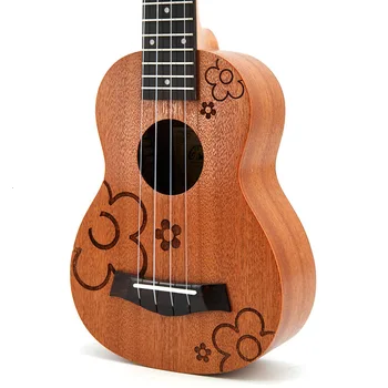 21 inch mahon înalte de sex feminin de desene animate chitara ukulele Sapele lemn de trandafir cu 4 corzi chitara Hawaiian instrument