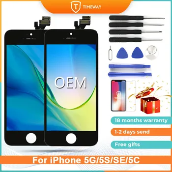 OEM Pentru iPhone 5G 5S 5C SE Touch Screen LCD Nici un Pixel Mort Ansamblu Digitizer Înlocuitor Pentru iPhone 5G 5SE 5C Sprijin Adevărat-Ton