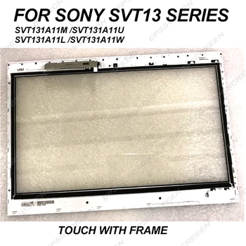 Ecran tactil Digitizer Panou Frontal din Sticla pentru Sony vaio SVT13 Serie (NU LCD) +Bezel SVT131A11M SVT131A11U SVT131A11L SVT131A11W