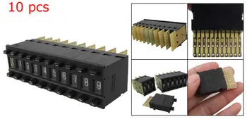 UXCELL 10 Buc Singură Unitate Împinge roata roata de reglare Comutator Km 1 0-9 Două Switch-uri Comutator Schimbare Pentru a Obține Creșterea Secvență