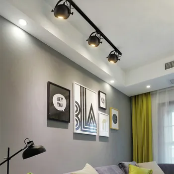 Moderne de iluminat cu LED-uri Plafon Feroviar de Lampa cu lumini de Pista Rotit Spoturi pentru Interior Windows Showroom-uri acasă Corpuri de iluminat