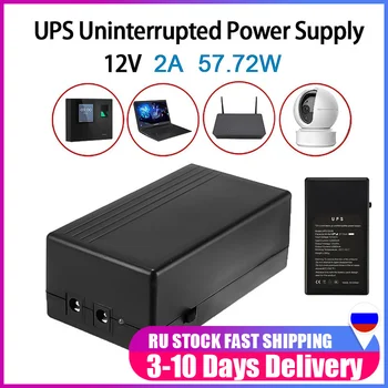 12V 2A 57.72 de Securitate W Standby de Alimentare UPS Neîntreruptă sursa de Alimentare de Rezervă Mini Baterie Pentru Camera Router livrare Rapida