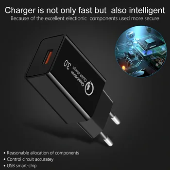 Oppselve Quick Charge 3.0 USB Încărcător Pentru iPhone XS X 8 Încărcare Rapidă Călătorie Perete UE Plug Pentru Samsung S9 Nota 9 Mini Adaptor USB