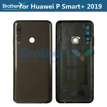 Original Capacul din Spate pentru Huawei P Smart+ 2019 OALĂ-LX1T Baterie de Locuințe P Smart Plus Baterie Usa cu Lentilă aparat de Fotografiat din Spate Caz Părți