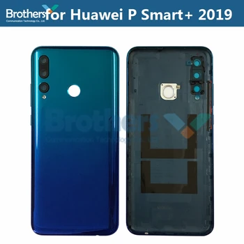 Original Capacul din Spate pentru Huawei P Smart+ 2019 OALĂ-LX1T Baterie de Locuințe P Smart Plus Baterie Usa cu Lentilă aparat de Fotografiat din Spate Caz Părți