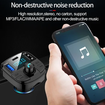 Masina MP3 Player FM Transmițător USB Încărcător Rapid Tip C de Încărcare QC3.0 Pentru Honda Hrv Cr-v Spoiler Element Insight MDX S2000 Pilot