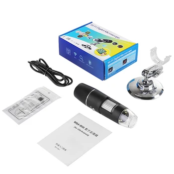 1000X Pixel Ochelari Wifi USB Microscop Digital 8LEDs Electronic Microscop Endoscop Camera Lupa Lift Stand pentru Telefon Pad