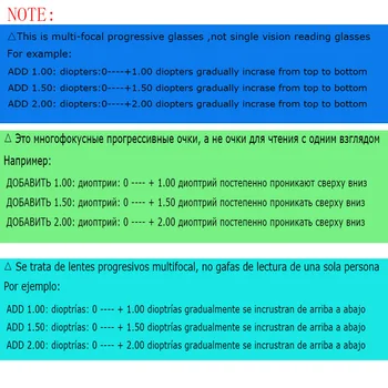Belmon Multi-Focal Progresiv Ochelari Femei Bărbați Presbyopic Ochelari Dioptrii Ochelari +1.0+1.5+2.0+2.5+3.0+3.5 RS789