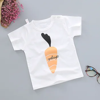 2020 Bumbac Copii T-shirt Desene animate Os de Pește Imprimate T-shirt Pentru Fete/Baieti Copii Tricou Topuri Sleepwear Seară