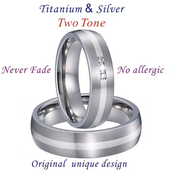 Manual de Iubire Alianțe inele de nunta set pentru cupluri, bărbați și femei, bijuterii titan dispărea niciodată inelul de căsătorie