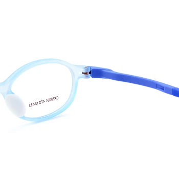 Gmei Optice Copii Sănătoși Ochelari Ultra-light Flexibil TR90 Gel de Siliciu Confortabil în condiții de Siguranță Deplină Rim Copii Ochelari Rame CX68004