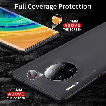 IHaitun de Lux Mată Cazul în care Telefonul Pentru Huawei Mate 30 Pro Ultra Subțire PC Hard Slim Transparent Capacul din Spate Pentru Mate 40 Pro
