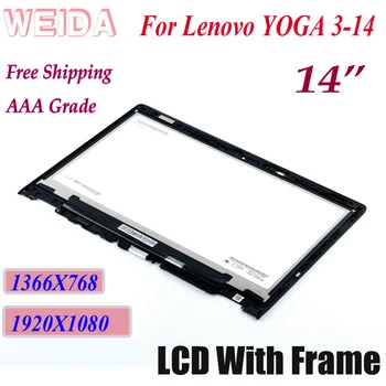 DEPARTAMENTUL LCD Replacment Pentru lenovo YOGA3-14 Display LCD Touch Screen de Asamblare Cadru Yoga 3 -14 1920X1080 1366X768