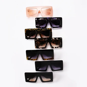 Retro Gros Cadru Supradimensionat ochelari de Soare Patrati Femei Doamnelor Designer de Brand Gradient de Lentile de Ochelari de Soare Pentru Barbati Oculos UV400