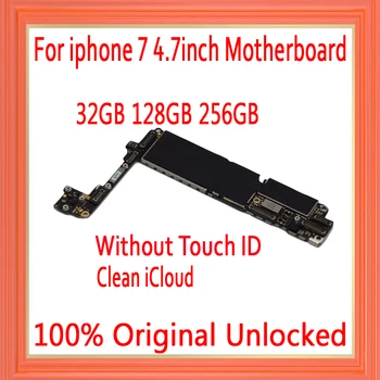 Completați placi de Logica,pentru iphone 7 Placa de baza Cu Touch ID/Witwithout Touch ID, Original, deblocat pentru iphone 7 Placa de baza