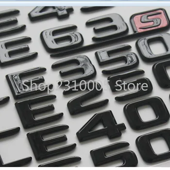 Negru lucios Portbagaj litere Embleme, Insigne Pentru Mercedes Benz W221 W222 S63 S63s S65 AMG S400L S500 S500L S600L S560 S680 4MATIC