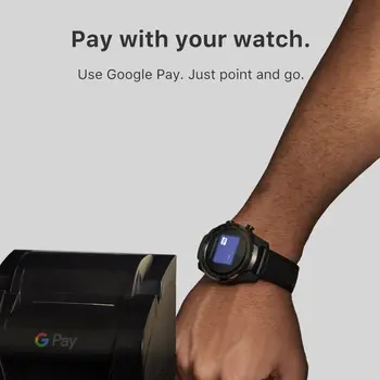 TicWatch Pro Ceas Inteligent Bărbați Ceas Uzura sistemului de OPERARE de la Google pentru iOS& Android de Plată NFC Construit în GPS Bluetooth Smartwatch rezistent la apa